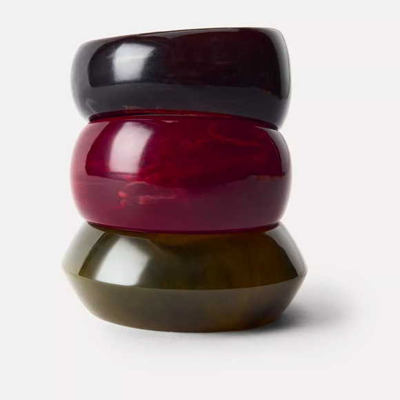 ZARA 3 PACK OF RESIN BRACELETS - Picture 1 of 4